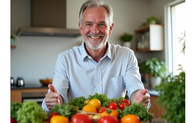 David, 55, looking healthier and happier, post-nutritional transformation supported by the community