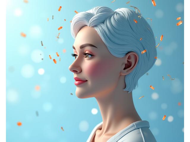 An adult expressing balanced emotions, perhaps through a mindful smile, with abstract brain connections or emotional arcs subtly overlaid. Focus on emotional intelligence.